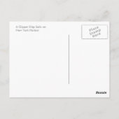 Clipper Ship Briefkaart (Achterkant)