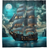 Clipper Ship Douchegordijn (Voorkant)