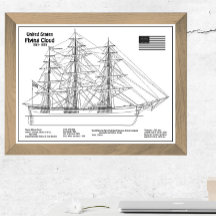 Clipper Ship Flying Cloud - Blauwdruk voor schepen
