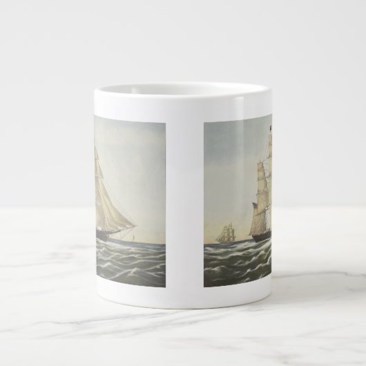 Clipper Ship, Flying Cloud Extra Grote Beker (Voorkant)