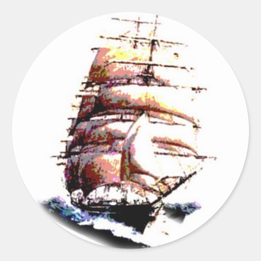 Clipper Ship sticker (Voorkant)