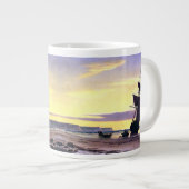Clipper Ship Sunset Light Bradford Marine Art Mug (Devant droit)