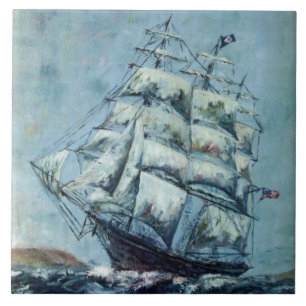 Clipper Ship Western Shore Tegeltje