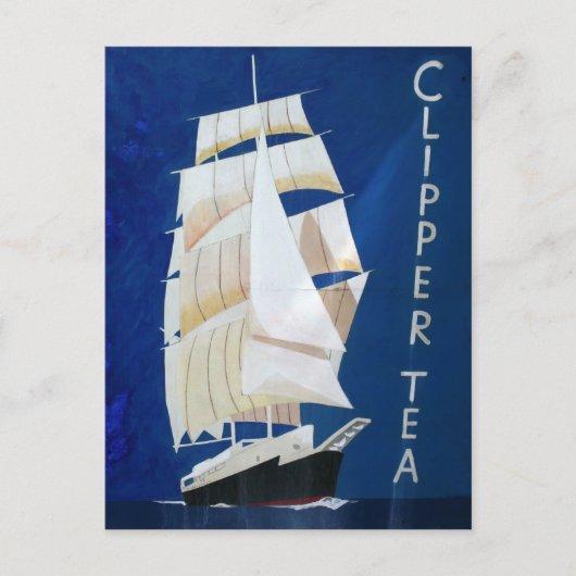 Clipper Tea adverteren poster Briefkaart (Voorkant)
