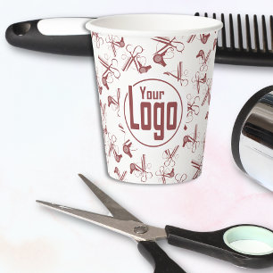 Clippers Kam Blower Patroon Ronde Aangepaste Logo Papieren Bekers