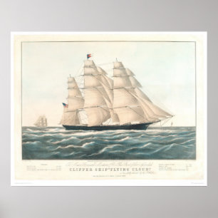 Clipperschip "Flying Cloud" (0397A) Poster