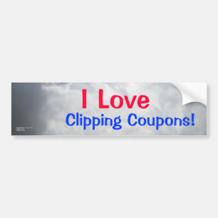 Clipping Coupons bumpersticker