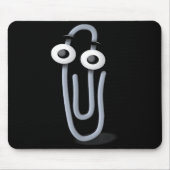 Clippy Paper Clip Funny Meme Page Note Muismat (Voorkant)