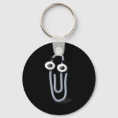 Clippy Paper Clip Funny Meme Page Note Sleutelhanger (Voorkant)
