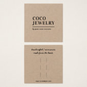 Clips de cheveux Accessoires Carte d'affichage (Devant & derrière)