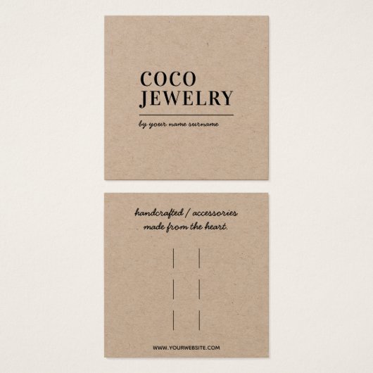 Clips de cheveux Accessoires Carte d'affichage (Devant & derrière)