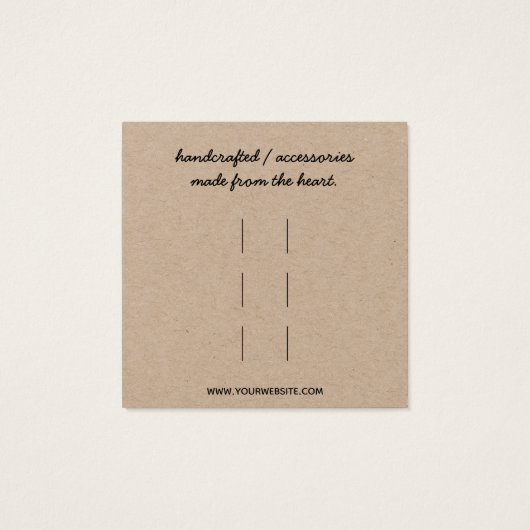 Clips de cheveux Accessoires Carte d'affichage (Dos)