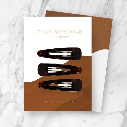 Clips de cheveux Accessoires Carte d'affichage