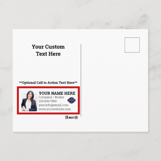 Cliquez ou appelez le marketing par carte postale  (Dos)