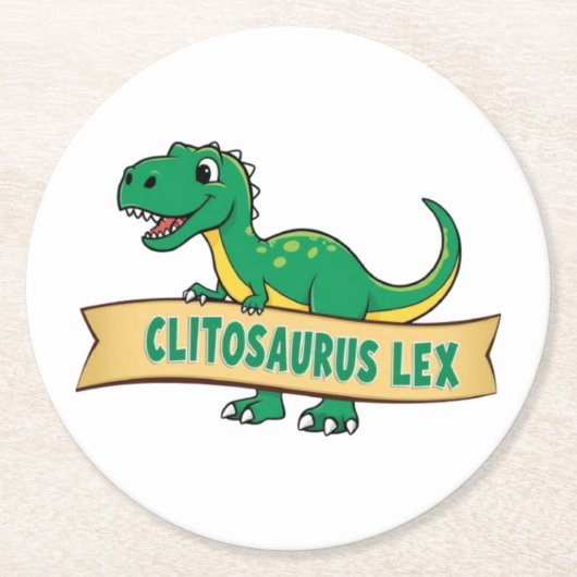 Clitosaurus Lex Onderzetter (Voorkant)