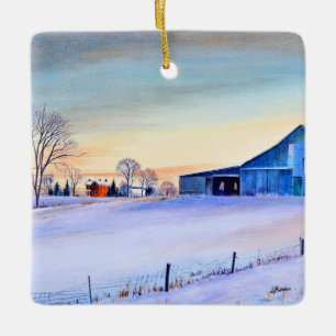 Clity Creek Boerderij Keramisch Ornament