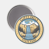 Clity Herfsten State Park Indiana Badge Magneet (Voorkant / Achterkant)