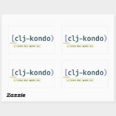 Clj-kondo autocollant (Feuille)