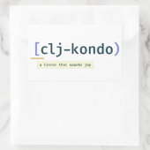 Clj-kondo autocollant (Sac)