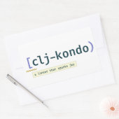 Clj-kondo sticker (Envelop)