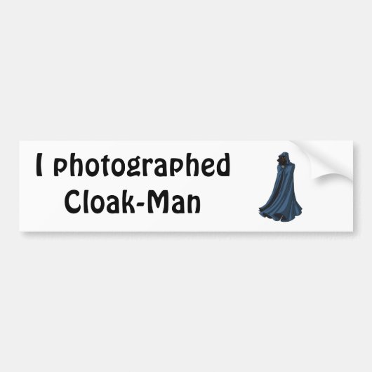 Cloak-Runaways, ik fotografeerde Cloak-Man Bumpersticker (Voorkant)