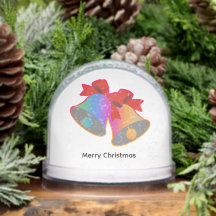 Cloche de Noël arc-en-ciel joyeux