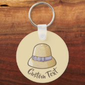 Cloche Pet Beige Sleutelhanger (Voorkant)