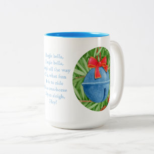 CLOCHE TINTANTE Grand Mug Bleu Bicolore