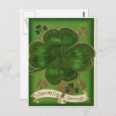 Clocher sur carte - Carte postale (Devant / Derrière)