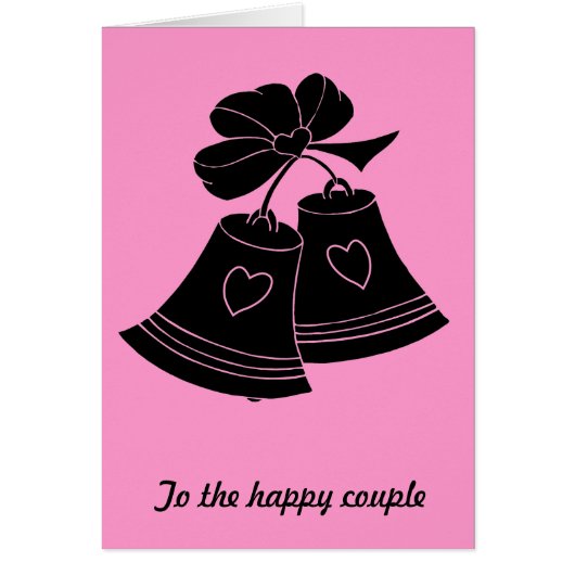 Cloches de mariage, fuschia (Devant)