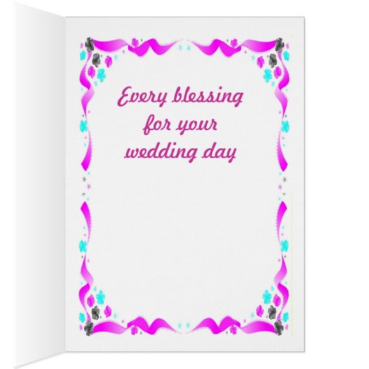 Cloches de mariage, fuschia (Intérieur (Droit))