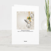 Cloches Et Ornements De Noël Carte De Voeux (Dos)