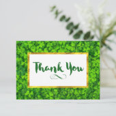 Cloches vertes avec Merci de cadre à huile d'or FA (Debout devant)