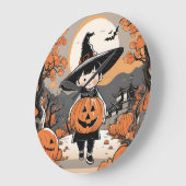 Clock Boy Halloween thema Grote Klok (Hoek)