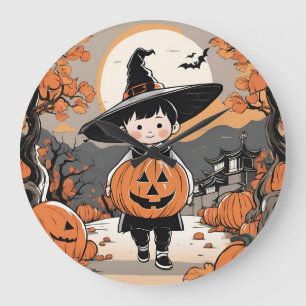 Clock Boy Halloween thema Grote Klok