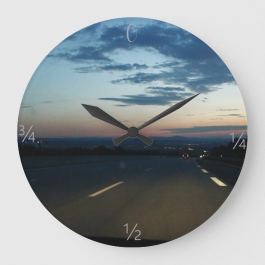 Clock Drive Sunset  Grote Klok (Voorkant)