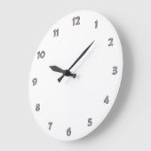 Clock Face Numbers - metaalstijl voor uw ontwerp Grote Klok (Hoek)