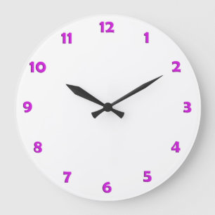 Clock Face Numbers - neonroze Grote Klok