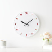 Clock Face Numbers - rood Grote Klok (Huis)