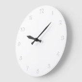 Clock Face Numbers - witte stempel voor uw ontwerp Grote Klok (Hoek)