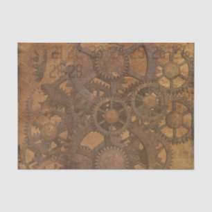 Clock Gears Steampunk Art Tissuepapier