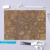 Clock Gears Steampunk Art Tissuepapier (Craft)