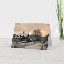 Clock House-Kaart Feestdagen Kaart