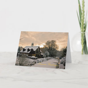Clock House-Kaart Feestdagen Kaart