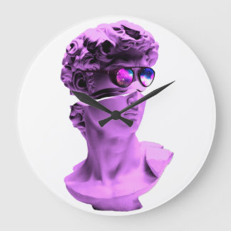 Clock Michelangelo's David - By RLE Art Solutions Grote Klok
