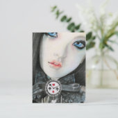 Clock pop face fantasyPostcard Briefkaart (Staand voorkant)