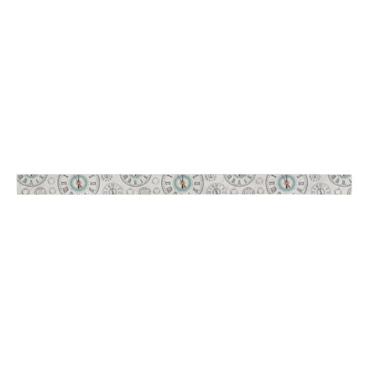 Clock Ribbon Grosgrain Lint (Voorkant)