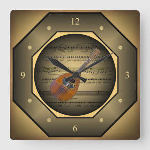 Clock-tagon ~ Mandolin~ Sheet Music ~ Tuscan ~ Vierkante Klok