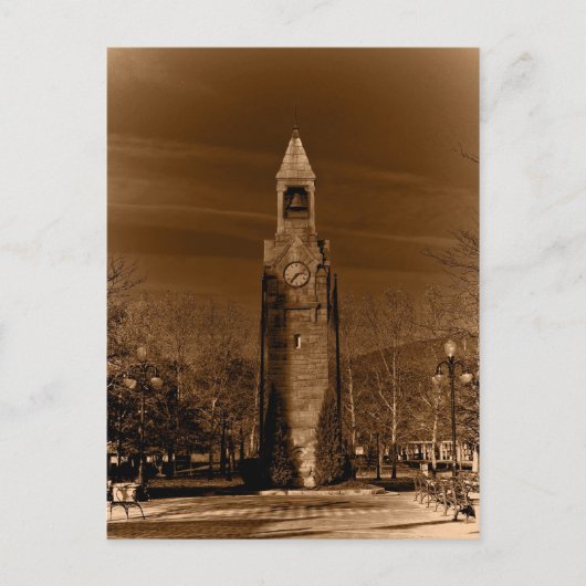 Clock Tower Corning ny Briefkaart (Voorkant)