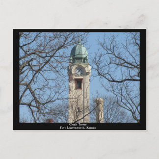 Clock Tower Fort Leavenworth, Kansas Briefkaart